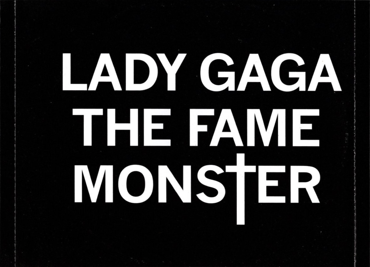 the fame monster by lady gaga tray inlay front